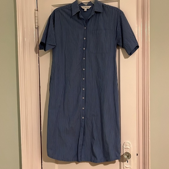 The Drop Women's Marla Drop-Shoulder Short-Sleeve Midi Shirt Dress - Picture 5 of 8